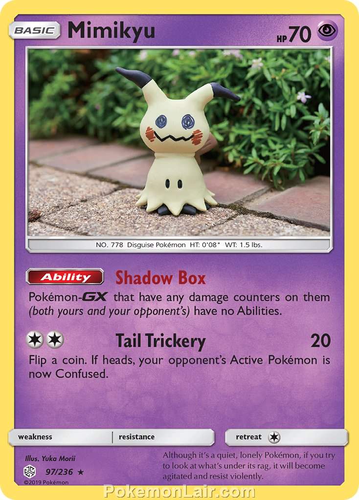 2019 Pokemon Trading Card Game Cosmic Eclipse Price List – 97 Mimikyu