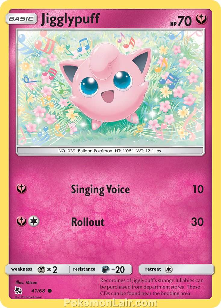 2019 Pokemon Trading Card Game Hidden Fates Price List – 41 Jigglypuff