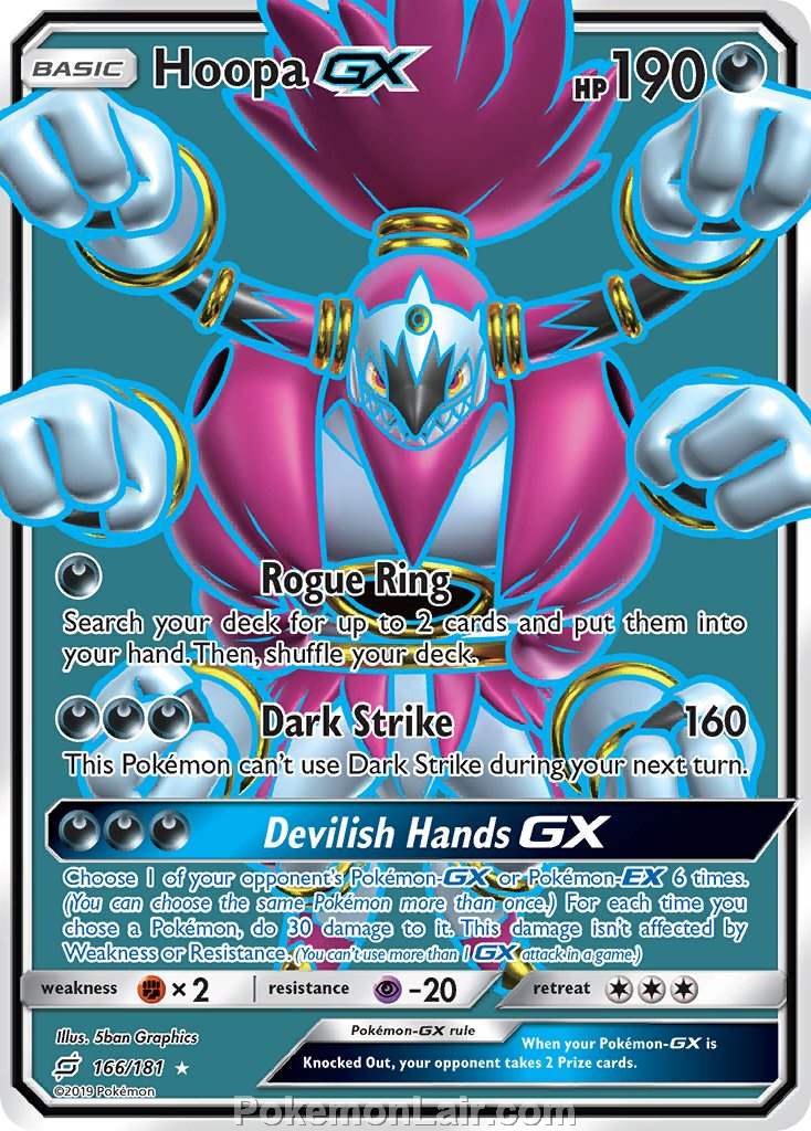 2019 Pokemon Trading Card Game Team Up Price List – 166 Hoopa GX