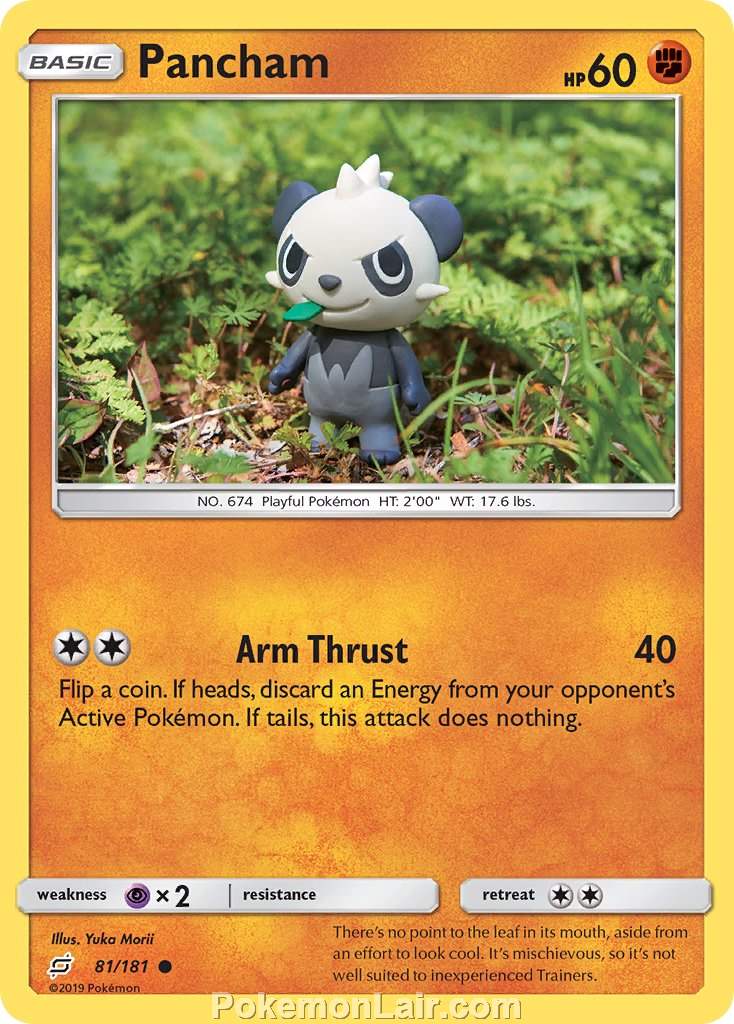 2019 Pokemon Trading Card Game Team Up Set – 81 Pancham