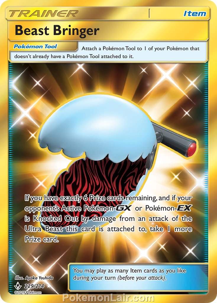 2019 Pokemon Trading Card Game Unbroken Bonds Set – 229 Beast Bringer