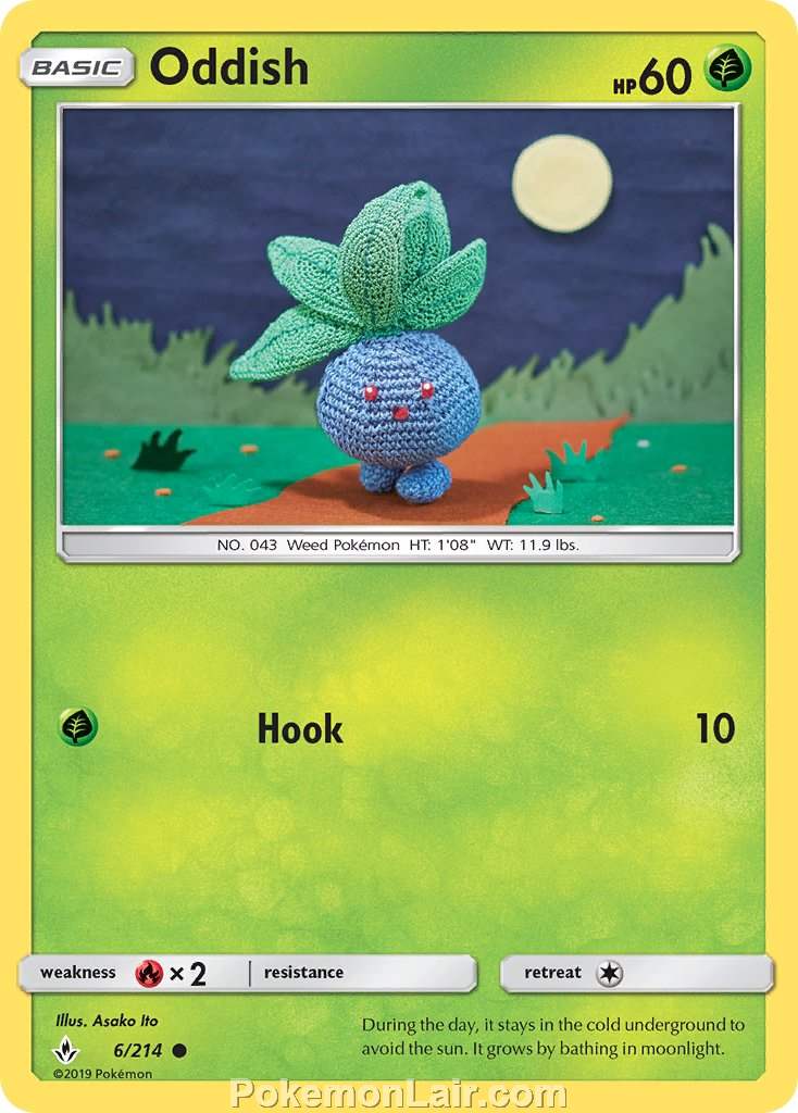 2019 Pokemon Trading Card Game Unbroken Bonds Set – 6 Oddish