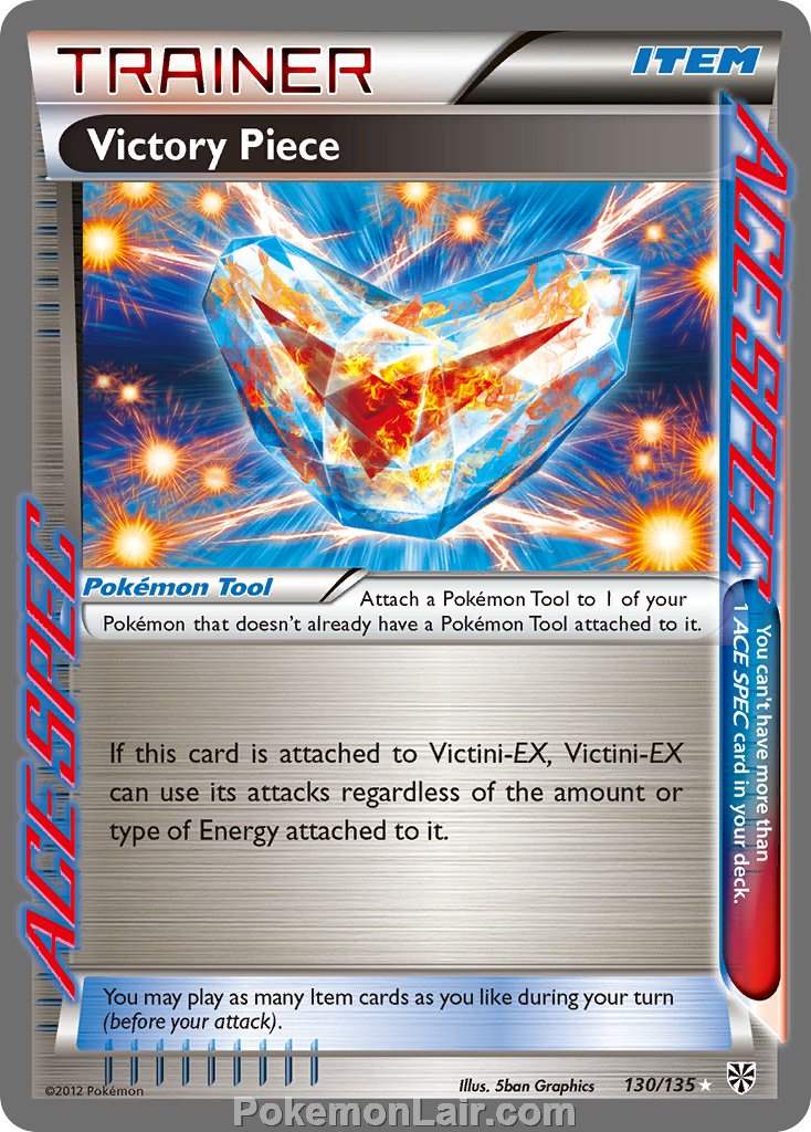 2013 Pokemon Trading Card Game Plasma Storm Set – 130 Victory Piece