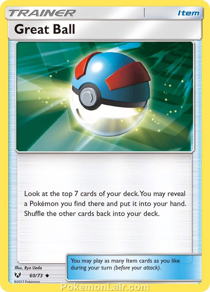 2017 Pokemon Trading Card Game Shining Legends Set – 60 Great Ball