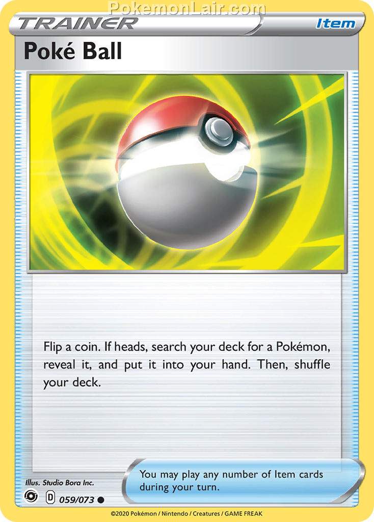 2020 Pokemon Trading Card Game Champions Path Price List 59 Poke Ball