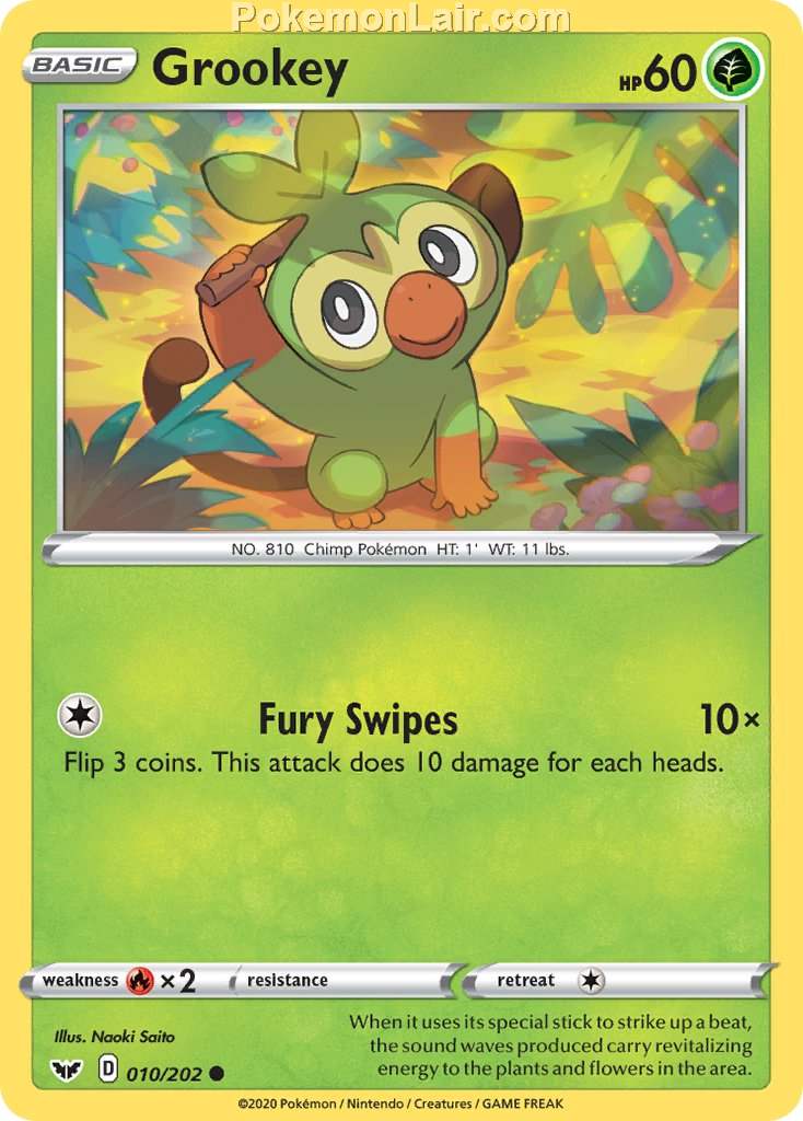 2020 Pokemon Trading Card Game Sword Shield 1st Price List – 10 Grookey