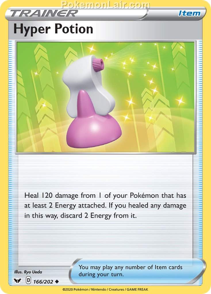 2020 Pokemon Trading Card Game Sword Shield 1st Price List – 166 Hyper Potion