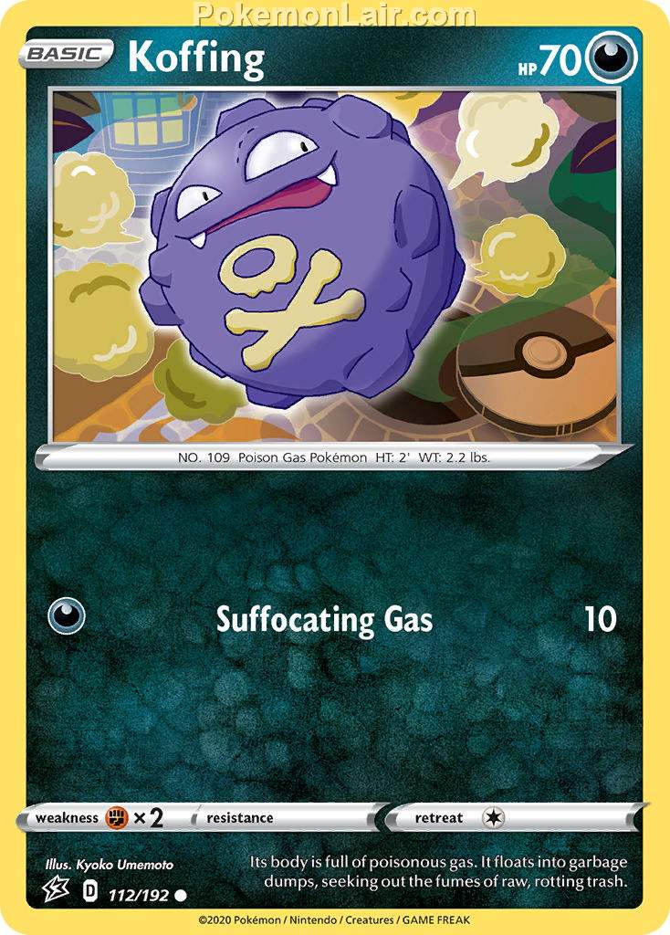 2020 Pokemon Trading Card Game Sword Shield – Rebel Clash Price List – 112 Koffing