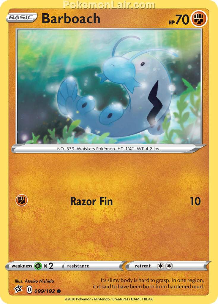 2020 Pokemon Trading Card Game Sword Shield – Rebel Clash Price List – 99 Barboach