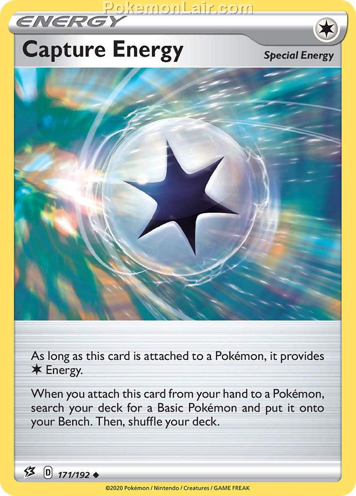 2020 Pokemon Trading Card Game Sword Shield – Rebel Clash Set List – 171 Capture Energy