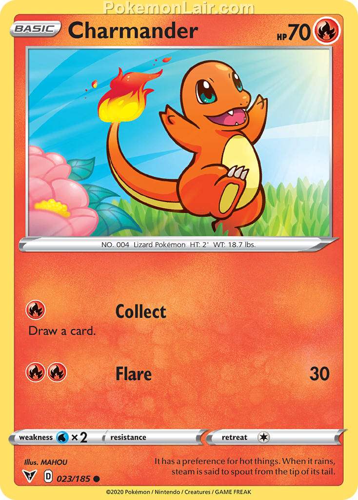 2020 Pokemon Trading Card Game Sword Shield – Vivid Voltage Price List – 23 Charmander