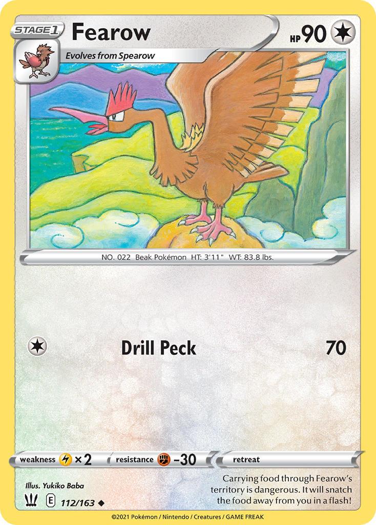 2021 Pokemon Trading Card Game Battle Styles Price List 112 Fearow