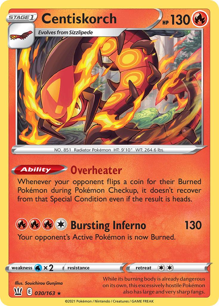 2021 Pokemon Trading Card Game Battle Styles Price List 30 Centiskorch