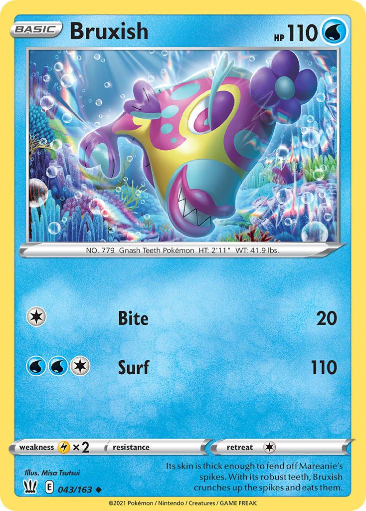 2021 Pokemon Trading Card Game Battle Styles Price List 43 Bruxish