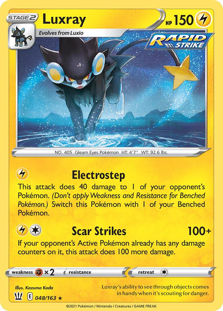 2021 Pokemon Trading Card Game Battle Styles Price List 48 Luxray