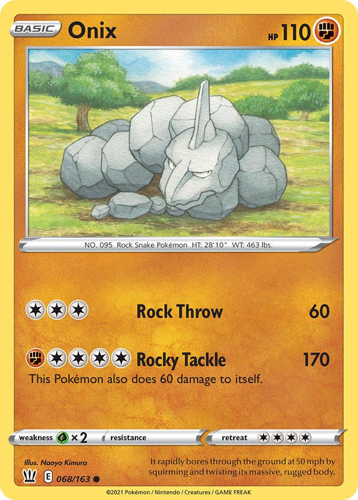 2021 Pokemon Trading Card Game Battle Styles Price List 68 Onix