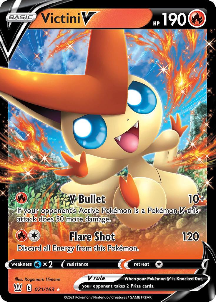 2021 Pokemon Trading Card Game Battle Styles Set List 21 Victini V