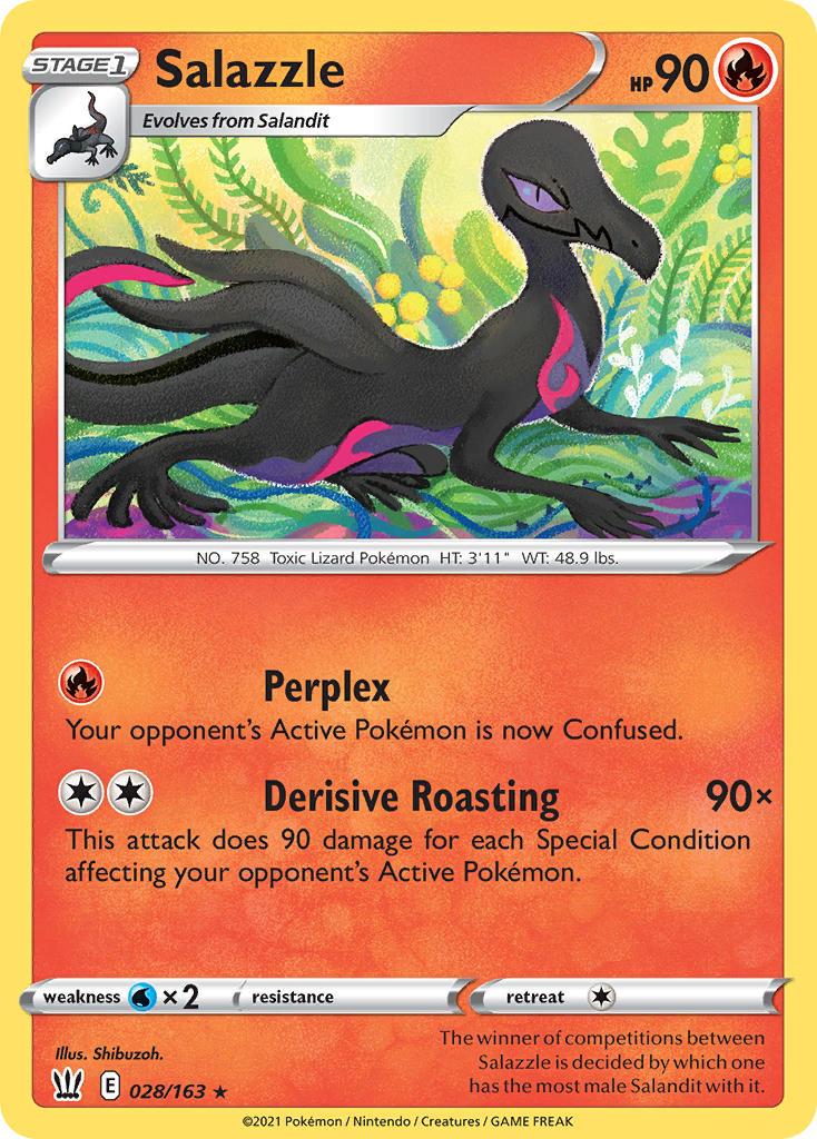 2021 Pokemon Trading Card Game Battle Styles Set List 28 Salazzle