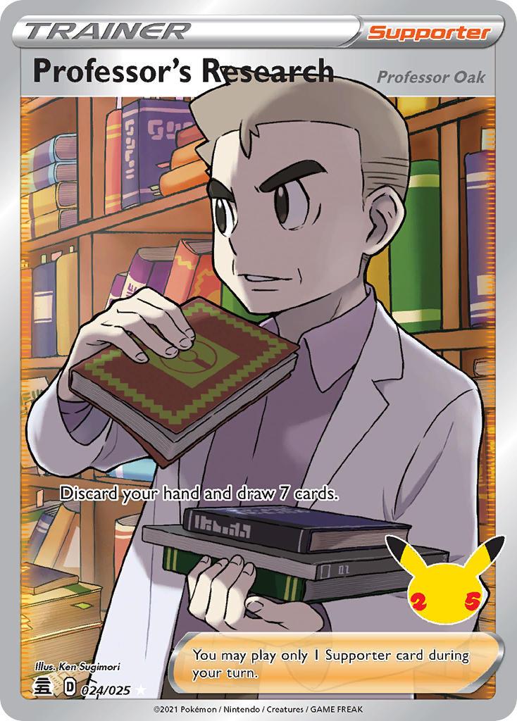 2021 Pokemon Trading Card Game Celebrations Set List 024 Professors Research