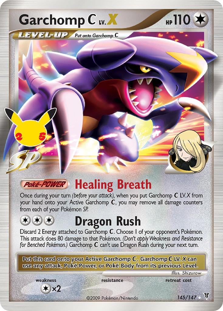 2021 Pokemon Trading Card Game Celebrations Set List 145 Garchomp C