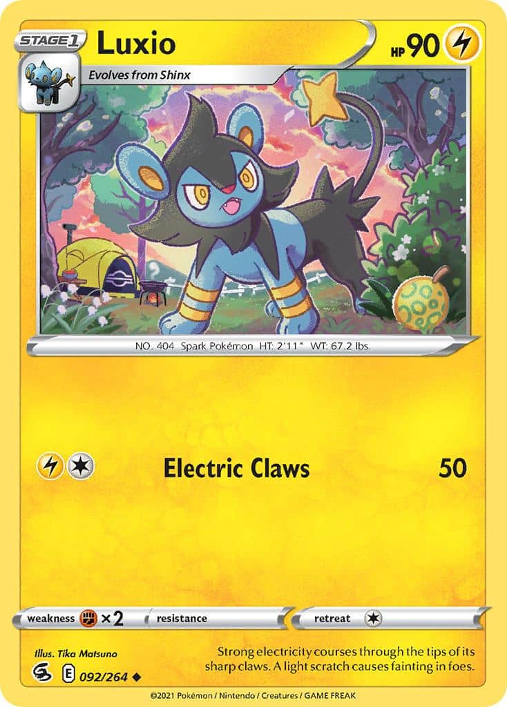 2021 Pokemon Trading Card Game Fusion Strike Price List 092 Luxio