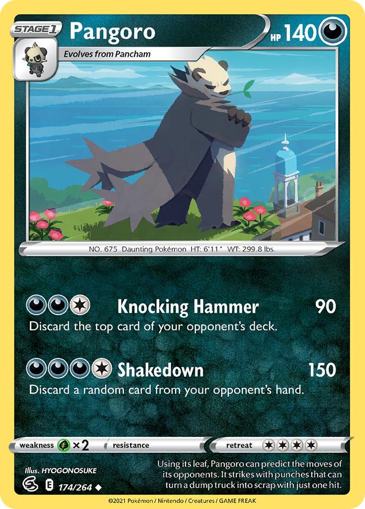 2021 Pokemon Trading Card Game Fusion Strike Price List 174 Pangoro