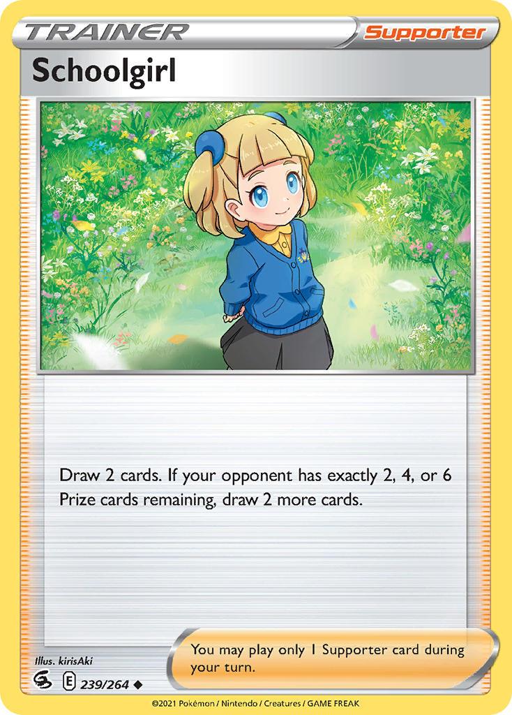 2021 Pokemon Trading Card Game Fusion Strike Price List 239 Schoolgirl