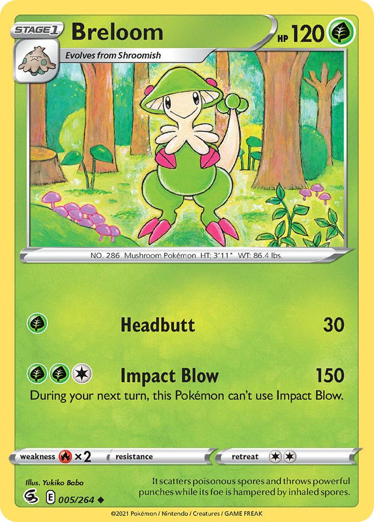 2021 Pokemon Trading Card Game Fusion Strike Set List 005 Breloom