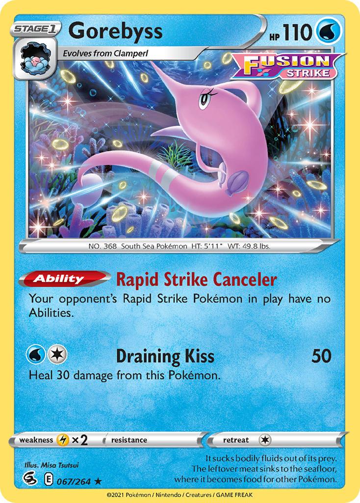 2021 Pokemon Trading Card Game Fusion Strike Set List 067 Gorebyss