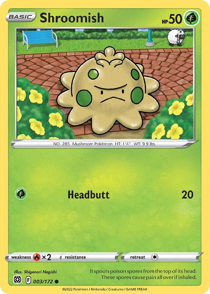 2022 Pokemon Trading Card Game Brilliant Stars Price List 003 Shroomish