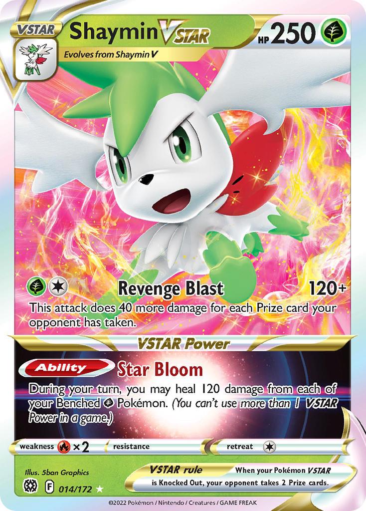 2022 Pokemon Trading Card Game Brilliant Stars Price List 014 Shaymin V Star