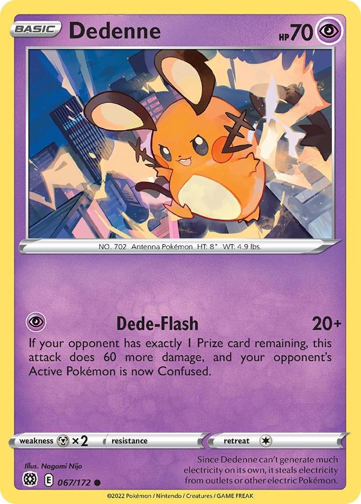 2022 Pokemon Trading Card Game Brilliant Stars Price List 067 Dedenne