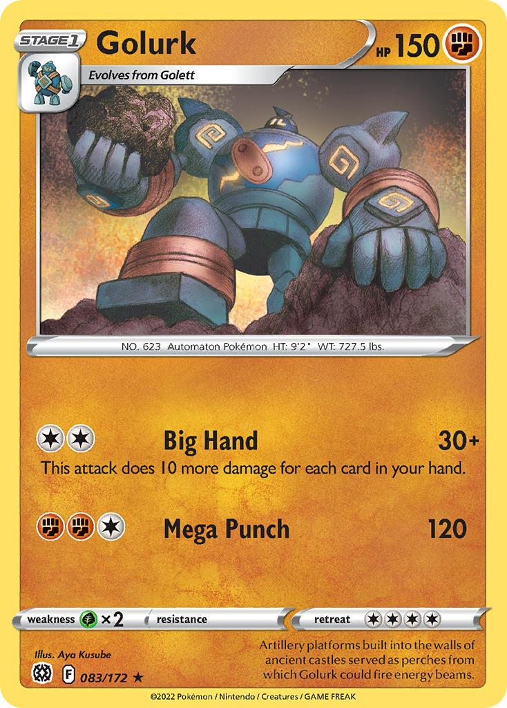 2022 Pokemon Trading Card Game Brilliant Stars Price List 083 Golurk