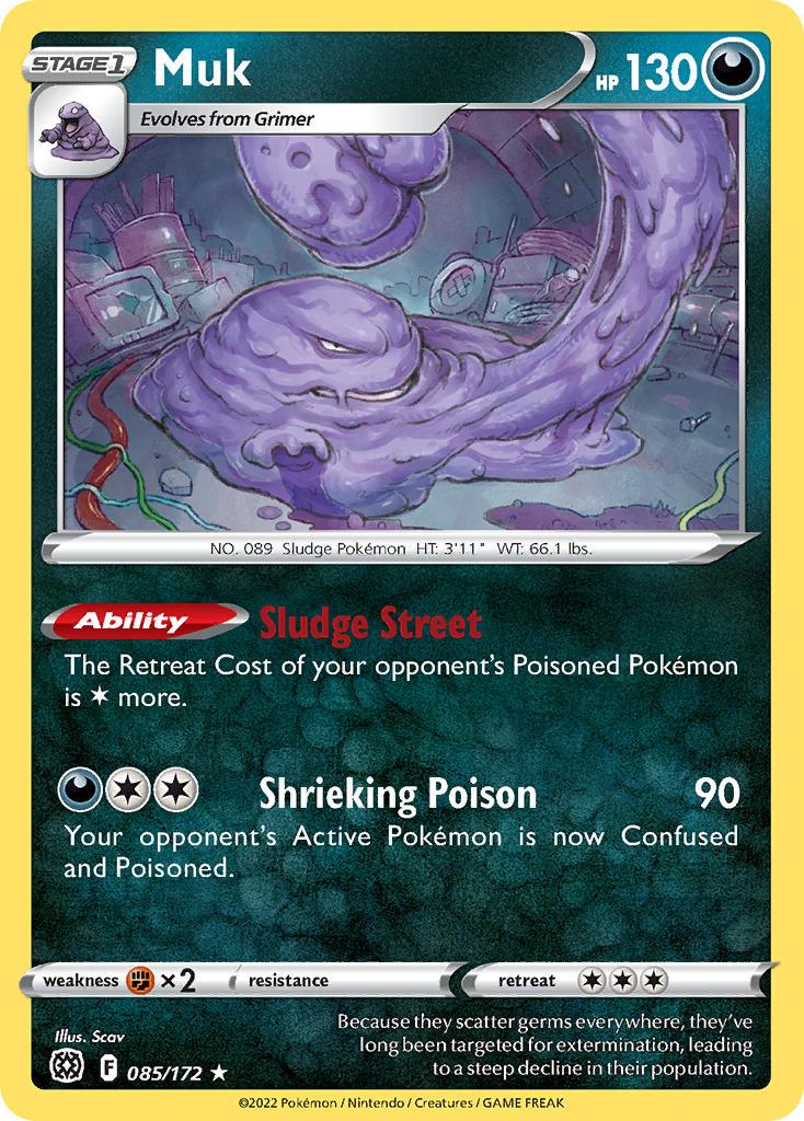 2022 Pokemon Trading Card Game Brilliant Stars Price List 085 Muk