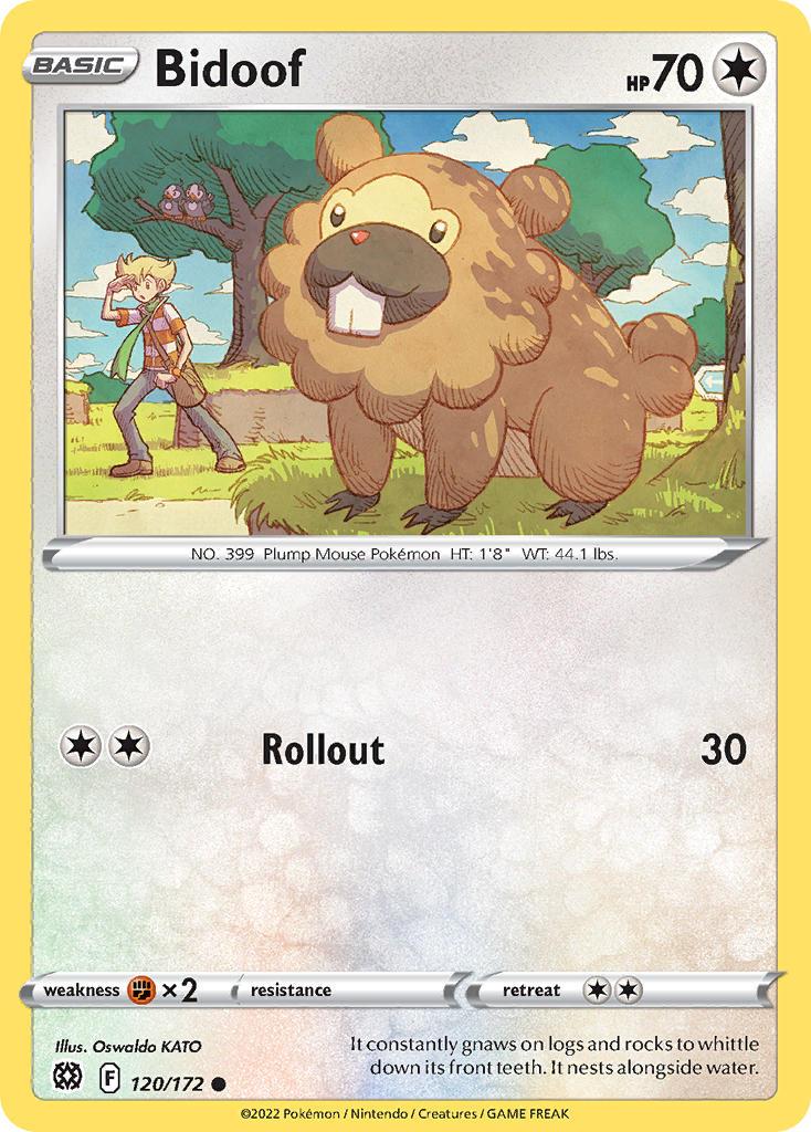 2022 Pokemon Trading Card Game Brilliant Stars Price List 120 Bidoof