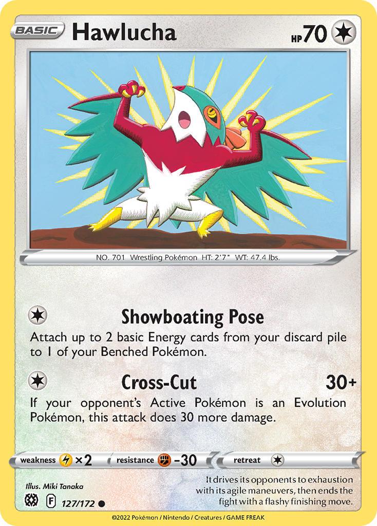 2022 Pokemon Trading Card Game Brilliant Stars Price List 127 Hawlucha