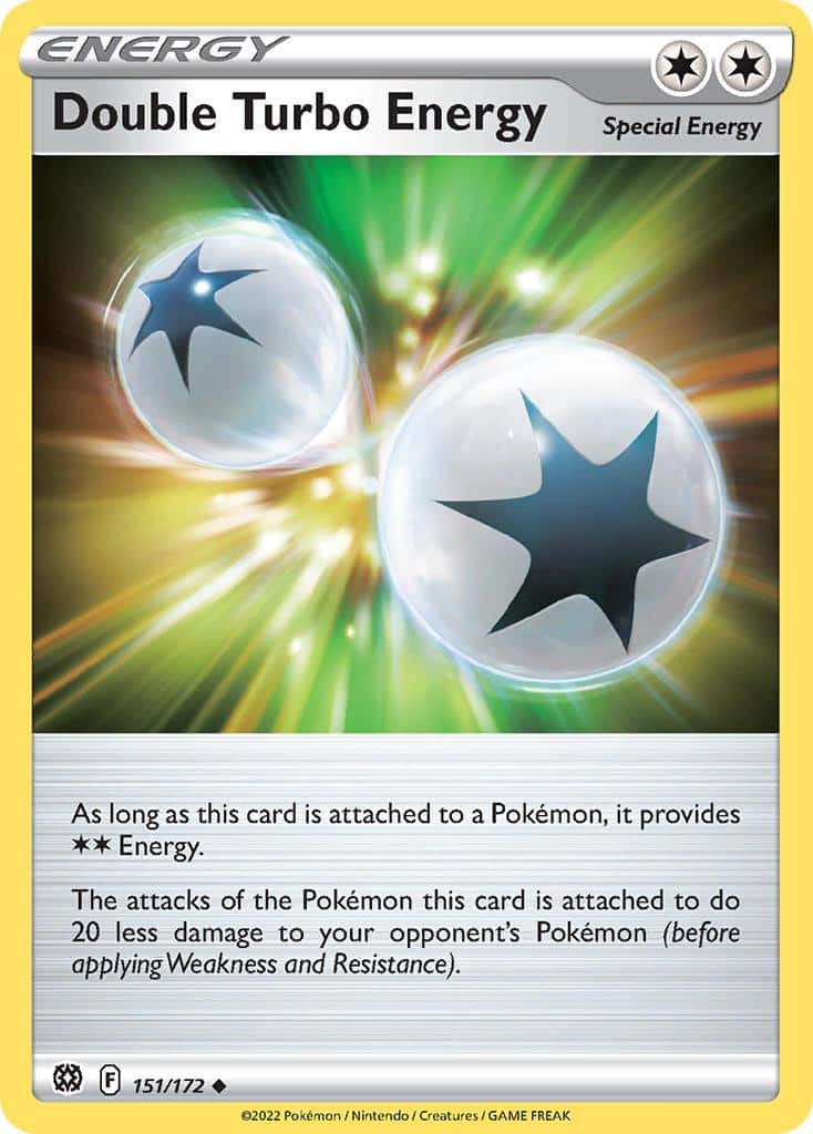 2022 Pokemon Trading Card Game Brilliant Stars Price List 151 Double Turbo Energy