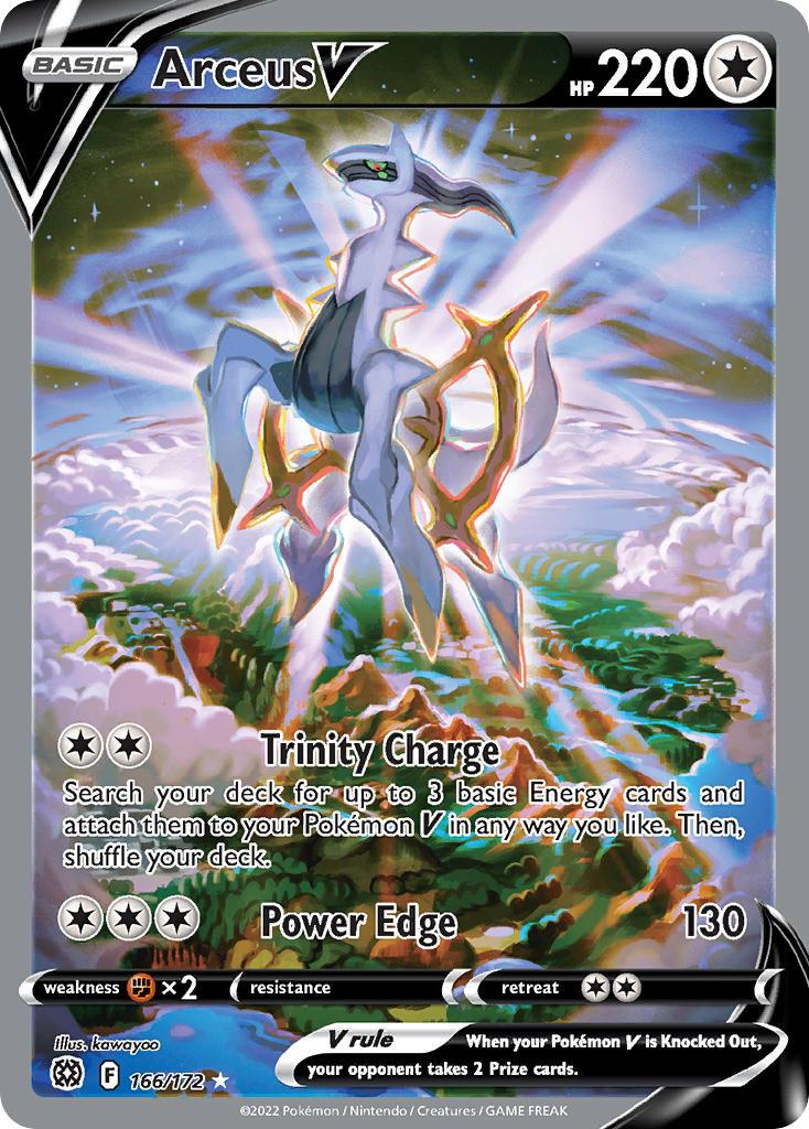 2022 Pokemon Trading Card Game Brilliant Stars Price List 166 Arceus V