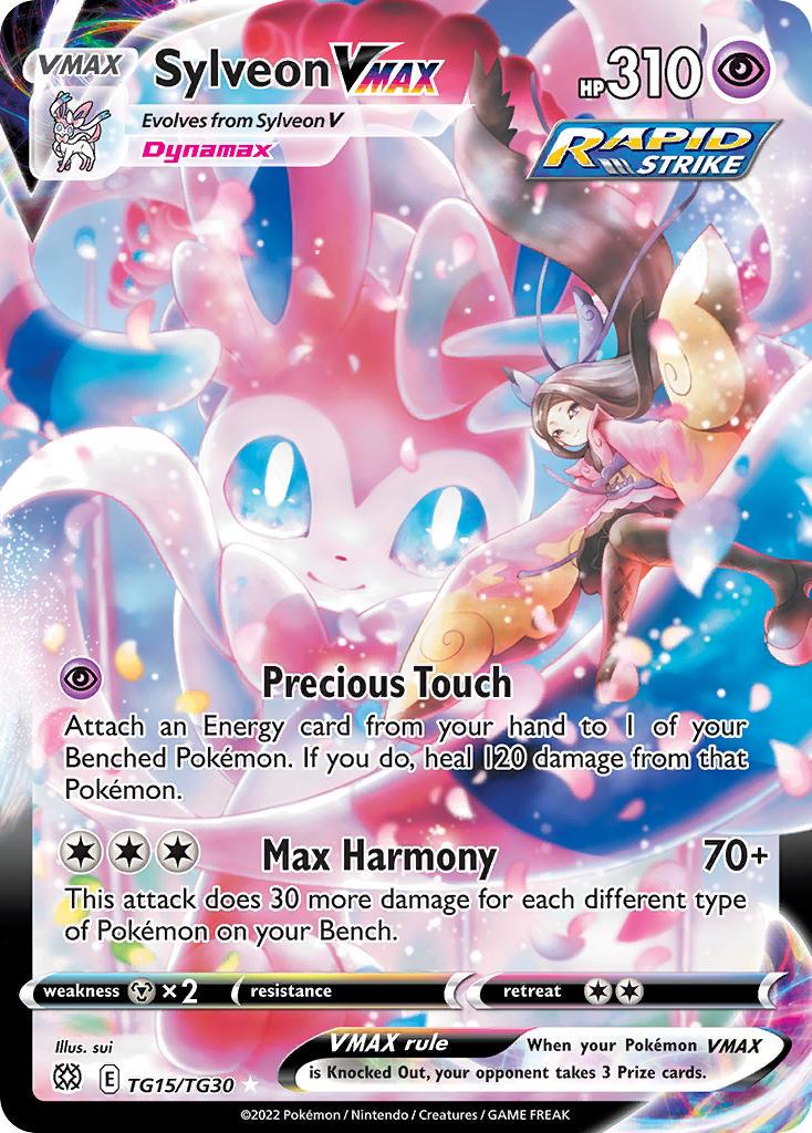 2022 Pokemon Trading Card Game Brilliant Stars Price List TG015 Sylveon VMAX