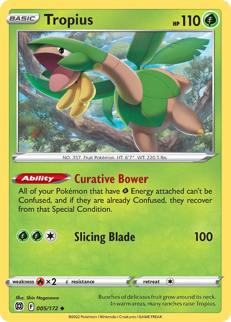 2022 Pokemon Trading Card Game Brilliant Stars Set List 005 Tropius