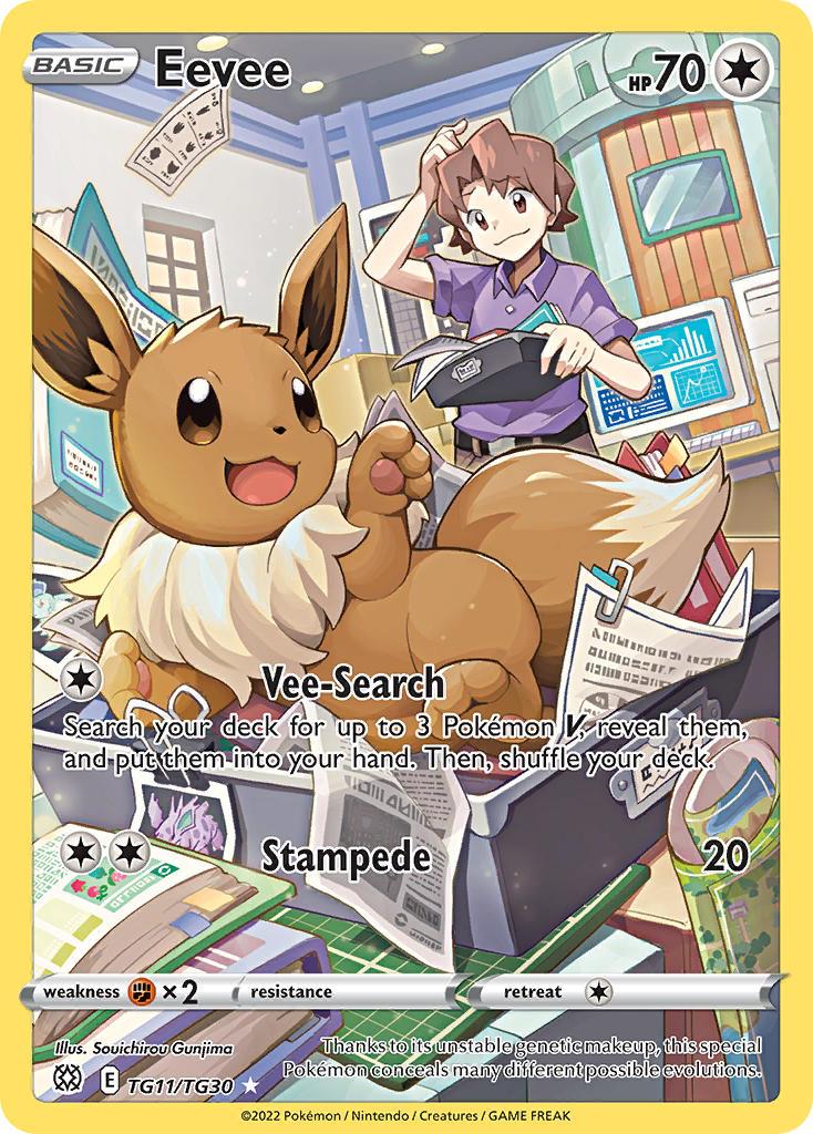 2022 Pokemon Trading Card Game Brilliant Stars Set List TG011 Eevee