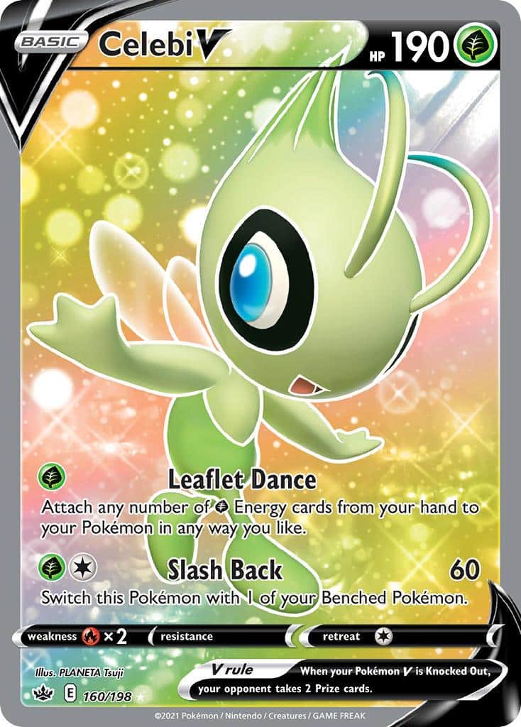 Pokemon Trading Card Game Chilling Reign Price List 160 Celebi V