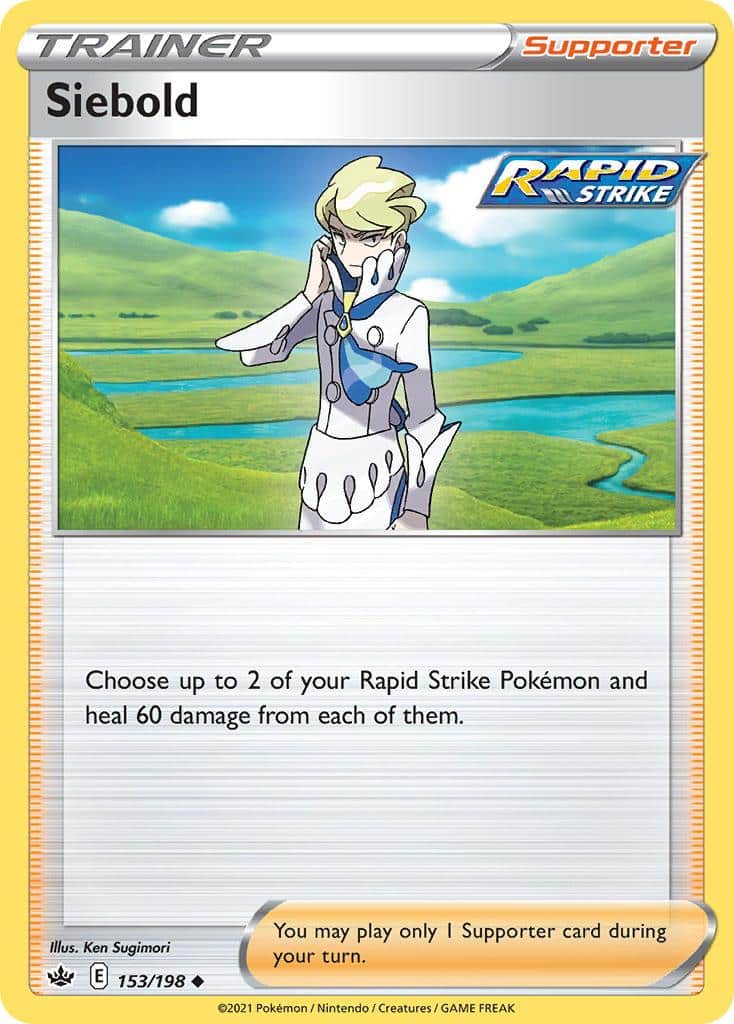 Pokemon Trading Card Game Chilling Reign Set List 153 Siebold