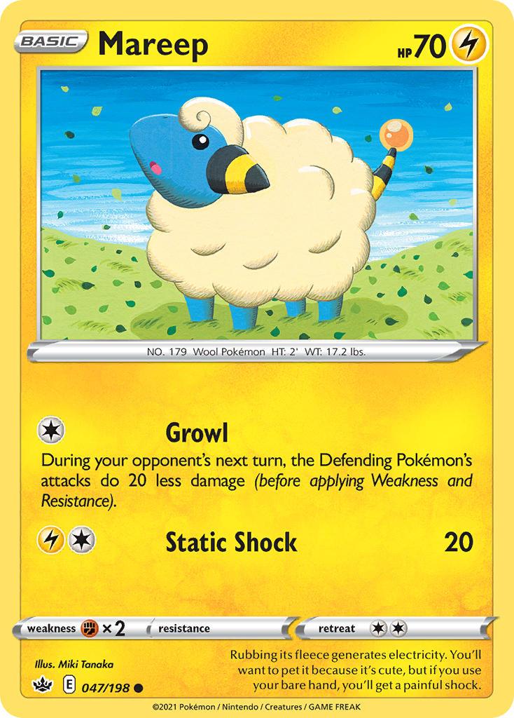 Pokemon Trading Card Game Chilling Reign Set List 47 Mareep