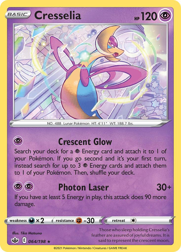 Pokemon Trading Card Game Chilling Reign Set List 64 Cresselia