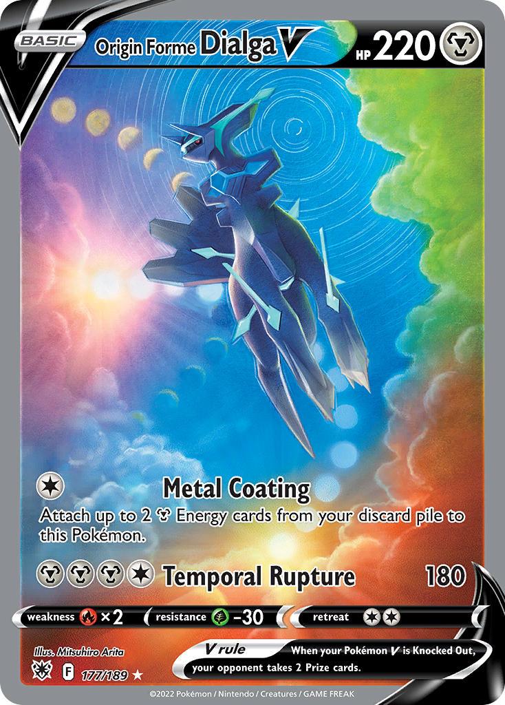 2022 Pokemon Trading Card Game Astral Radiance Price List 177 Origin Forme Dialga V