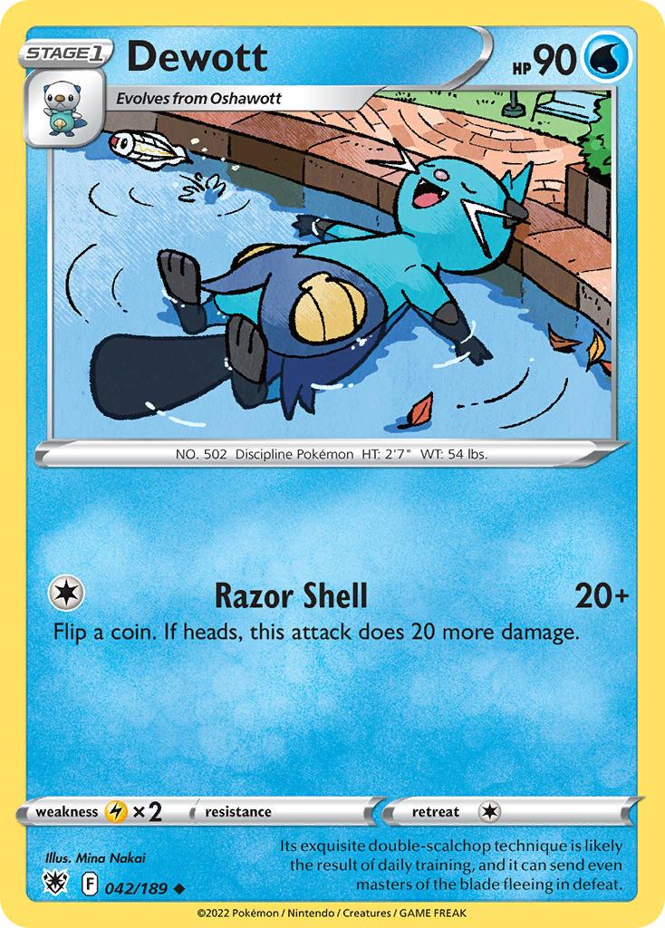 2022 Pokemon Trading Card Game Astral Radiance Price List 42 Dewott