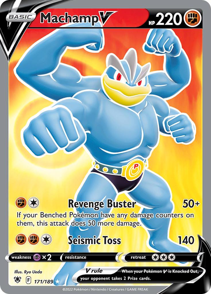 2022 Pokemon Trading Card Game Astral Radiance Set List 171 Machamp V