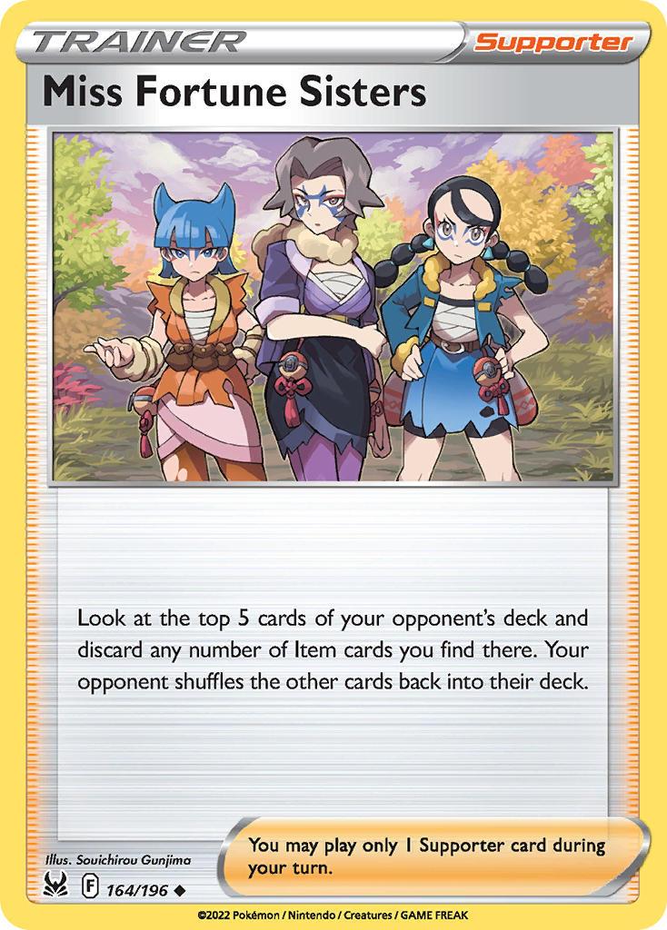 2022 Pokemon Trading Card Game Lost Origin Price List 164 Miss Fortune Sisters