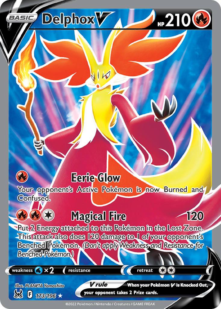 2022 Pokemon Trading Card Game Lost Origin Price List 173 Delphox V